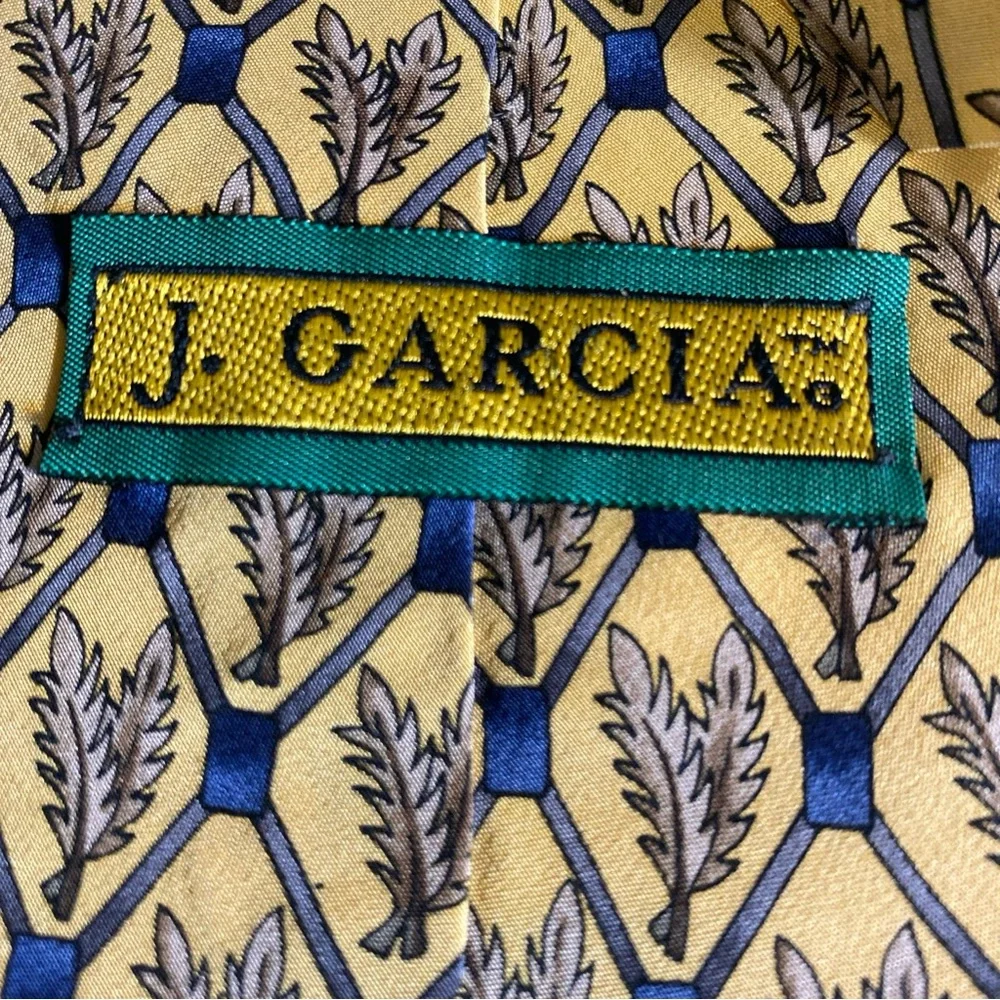 J. Garcia Landscape With An Eye Collection 10 Tie 100% Silk Made In‎ USA EUC